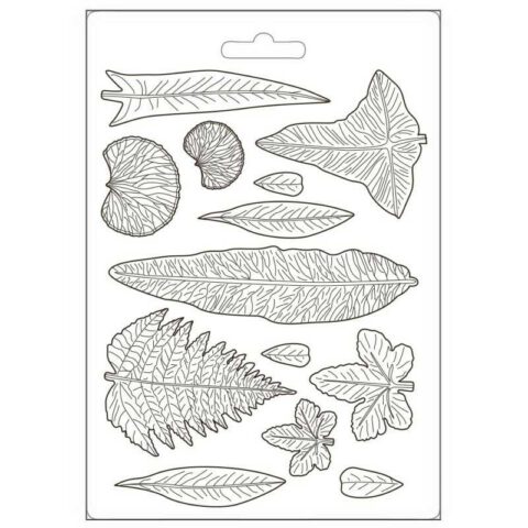stamperia foremka tekstura a5 romantic garden liscie optimized
