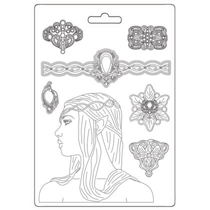 stamperia foremka tekstura a5 magic forest amazonka