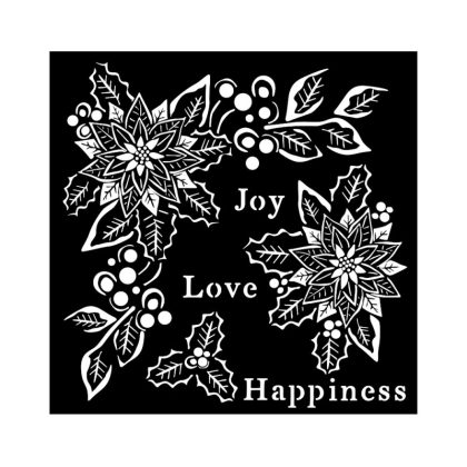 stamperia szablon 3d 18x18 cm christmas gwiazda bjoy love