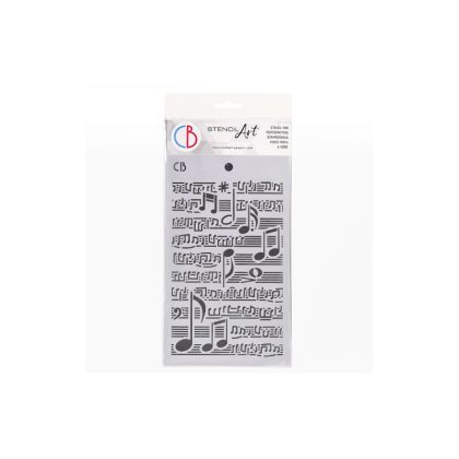cb outlet szablon 14x24cm musical score