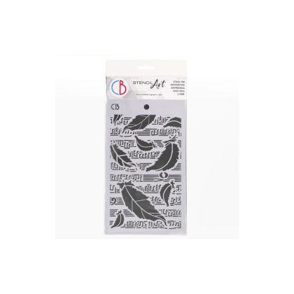 cb outlet szablon 14x24cm swan feathers