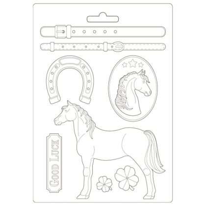 stamperia foremka do odlewow 21x297 cm romantic horses