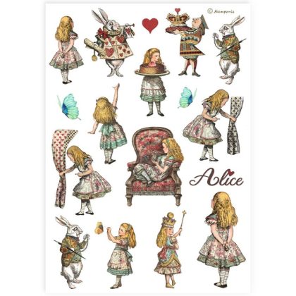 stamperia papier ryzowy a4 bestsellers alice elementy